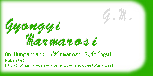 gyongyi marmarosi business card